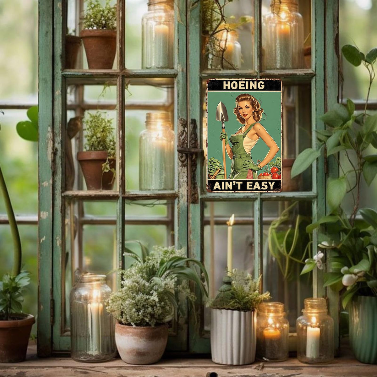 YOHIYE indoor-outdoor decor sign fits porches, fences, or sheds with personality.