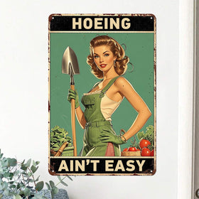 YOHIYE vintage garden sign 8x12-inch elevates entryways and garden walls with retro charm.