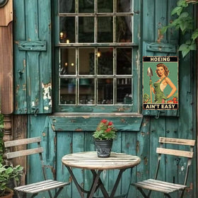 YOHIYE waterproof durable garden sign withstands rain and sun for year-round use.