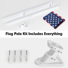YOHSUGO flag pole assembly steps enable quick setup and storage.