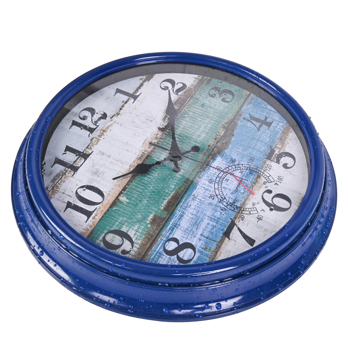Yoiolclc durable outdoor clock for year-round garden use.