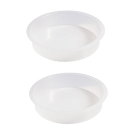 Yojanner round bird feeder bowl in clear plastic shows seeds clearly for easy feeding.