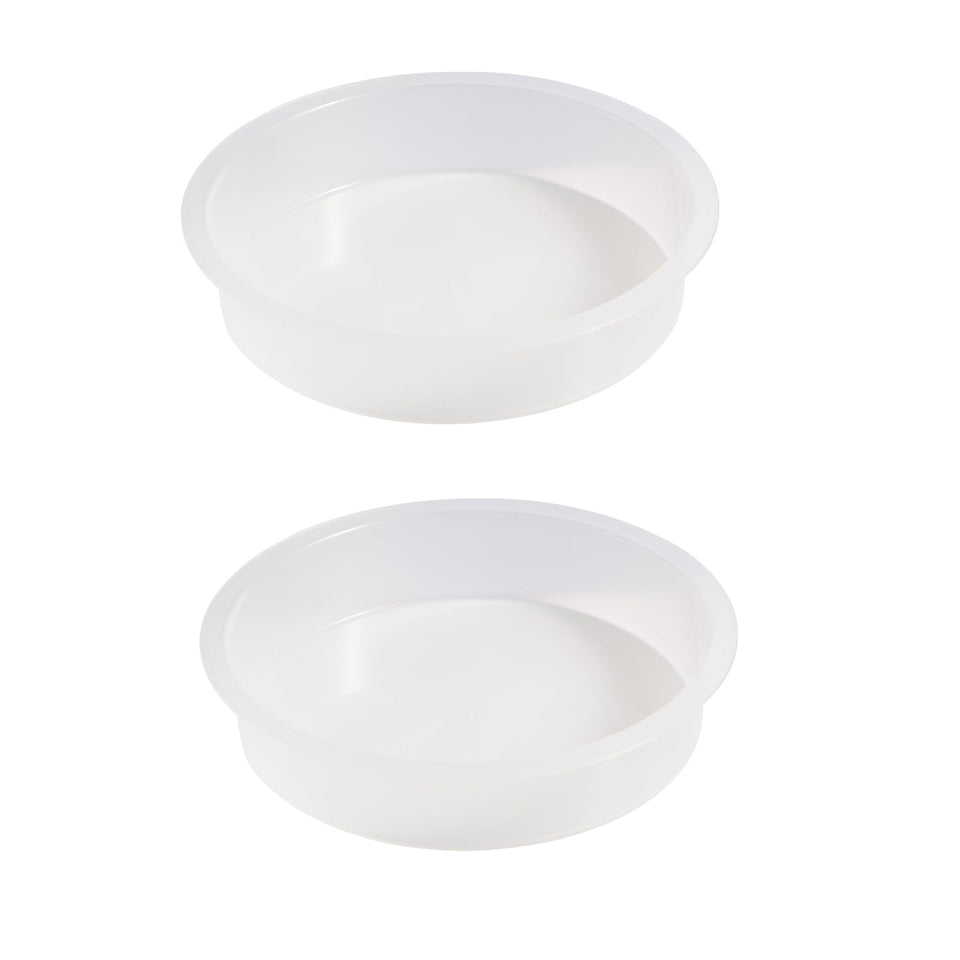 Yojanner round bird feeder bowl in clear plastic shows seeds clearly for easy feeding.