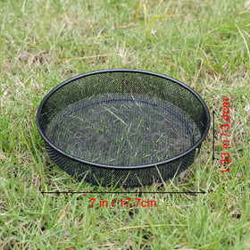 Yojanner round feeder bowl with clear plastic for water visibility