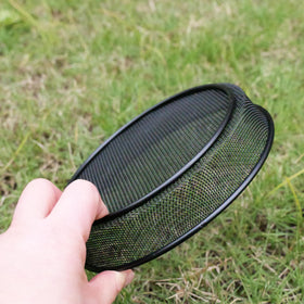 Yojanner 7-inch round feeding tray fits hummingbird and goldfinch setups.