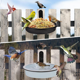 Yojanner heavy-duty iron rings secure outdoor mounting for stable bird feeding.