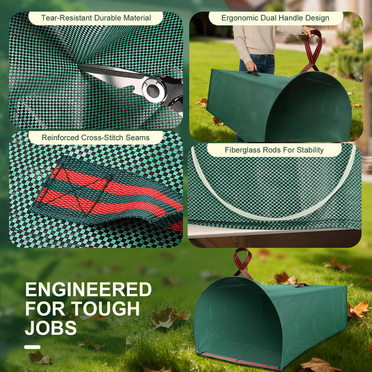 YoJinXtra reinforced handles improve lifting and transport.