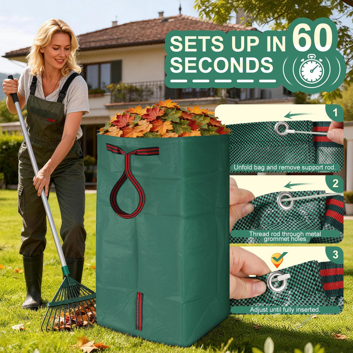 YoJinXtra waterproof durable material withstands outdoor use.