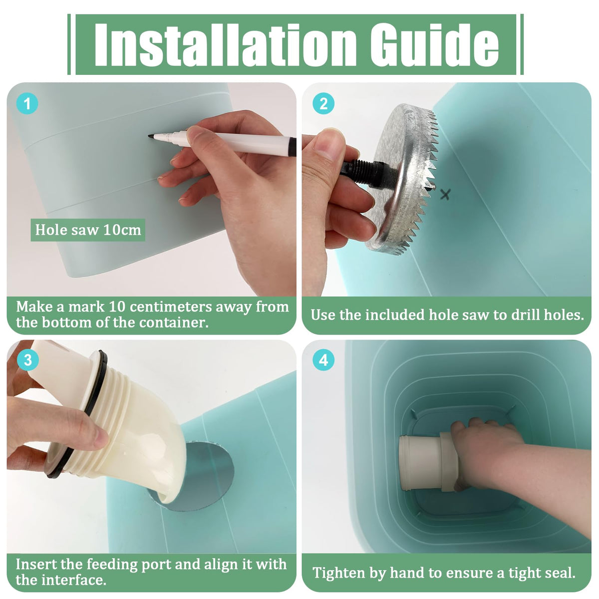YOLCAR feeder port cover keeps feed dry and safe