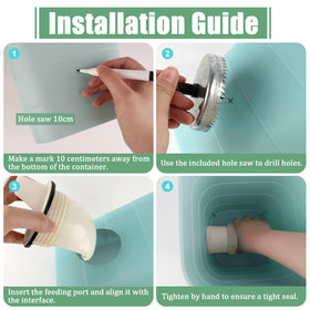 YOLCAR feeder port cover keeps feed dry and safe
