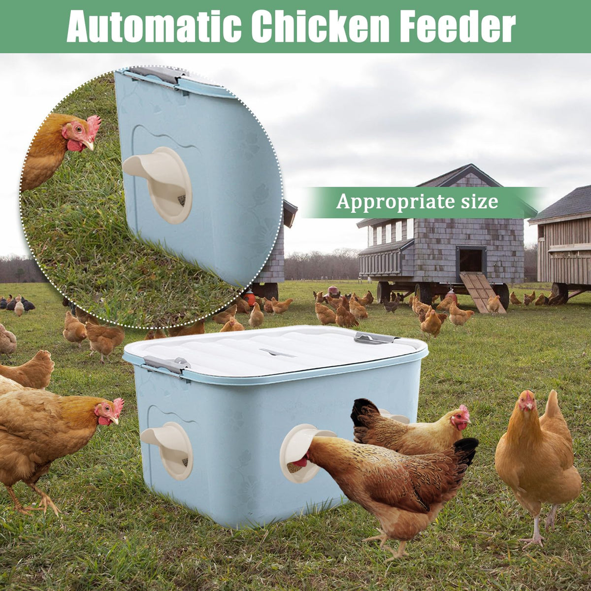 YOLCAR universal port compatible with buckets, bins, and boxes