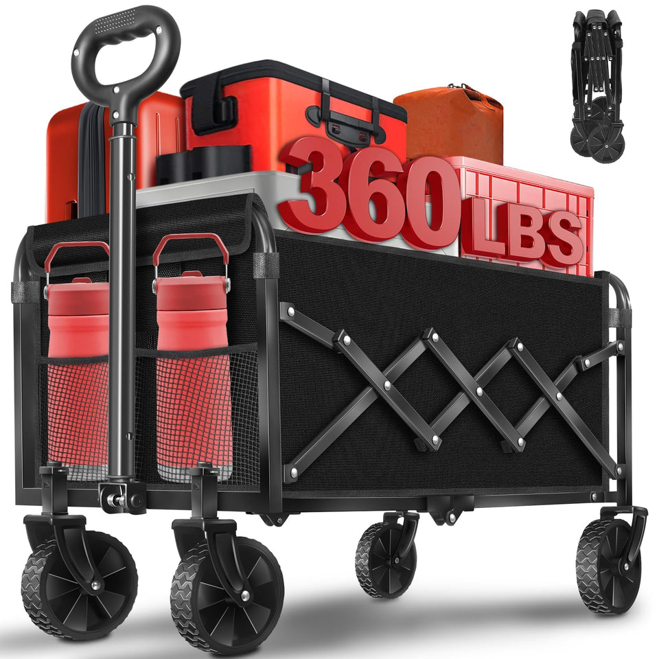 Yollber foldable wagon for compact storage and easy daily errands.