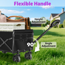 Yollber wagon features durable 600D Oxford fabric for outdoor durability.