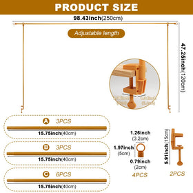 Yonderfume Durable metal tubes create a sturdy arch bracket.