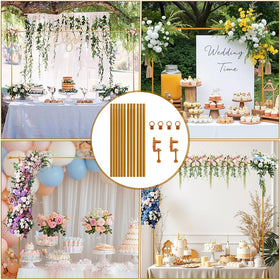 Yonderfume Outdoor-ready arch stand withstands winds for outdoor events.