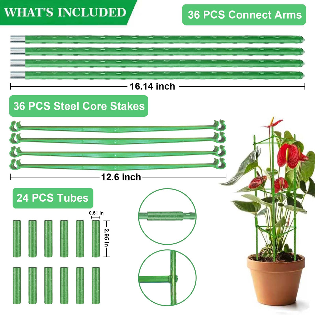 Yongblus climbing plants trellis supports vertical growth in small spaces