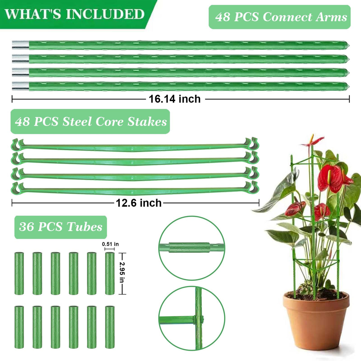 Yongblus versatile garden support for vegetables and flowers.