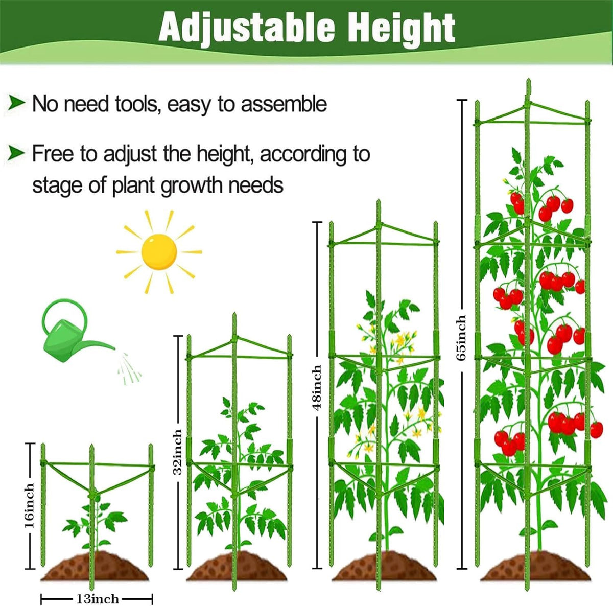 Yongblus weather-resistant steel stakes for outdoor use.