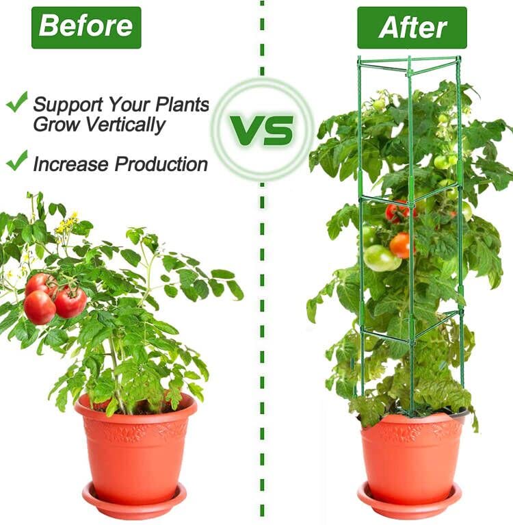 Yongblus versatile garden stakes for tomatoes, peppers, cucumbers, and beans