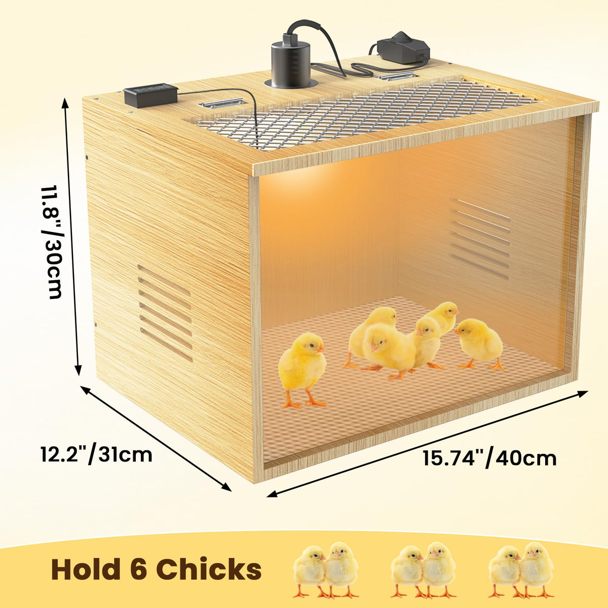 YONOOQ brooder lamps 75W offer adjustable warmth for healthy growth