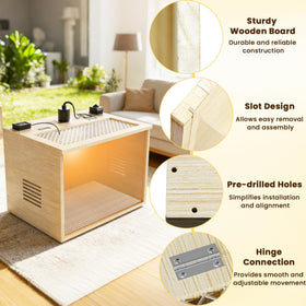 Ventilation holes ensure constant airflow for comfortable brooder conditions