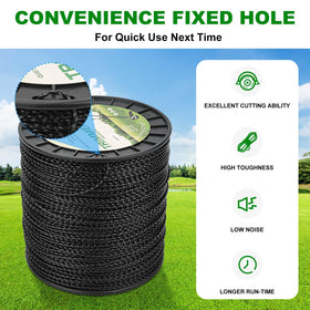Yooank 1722ft spool of Black Diamond line for long, uninterrupted trimming