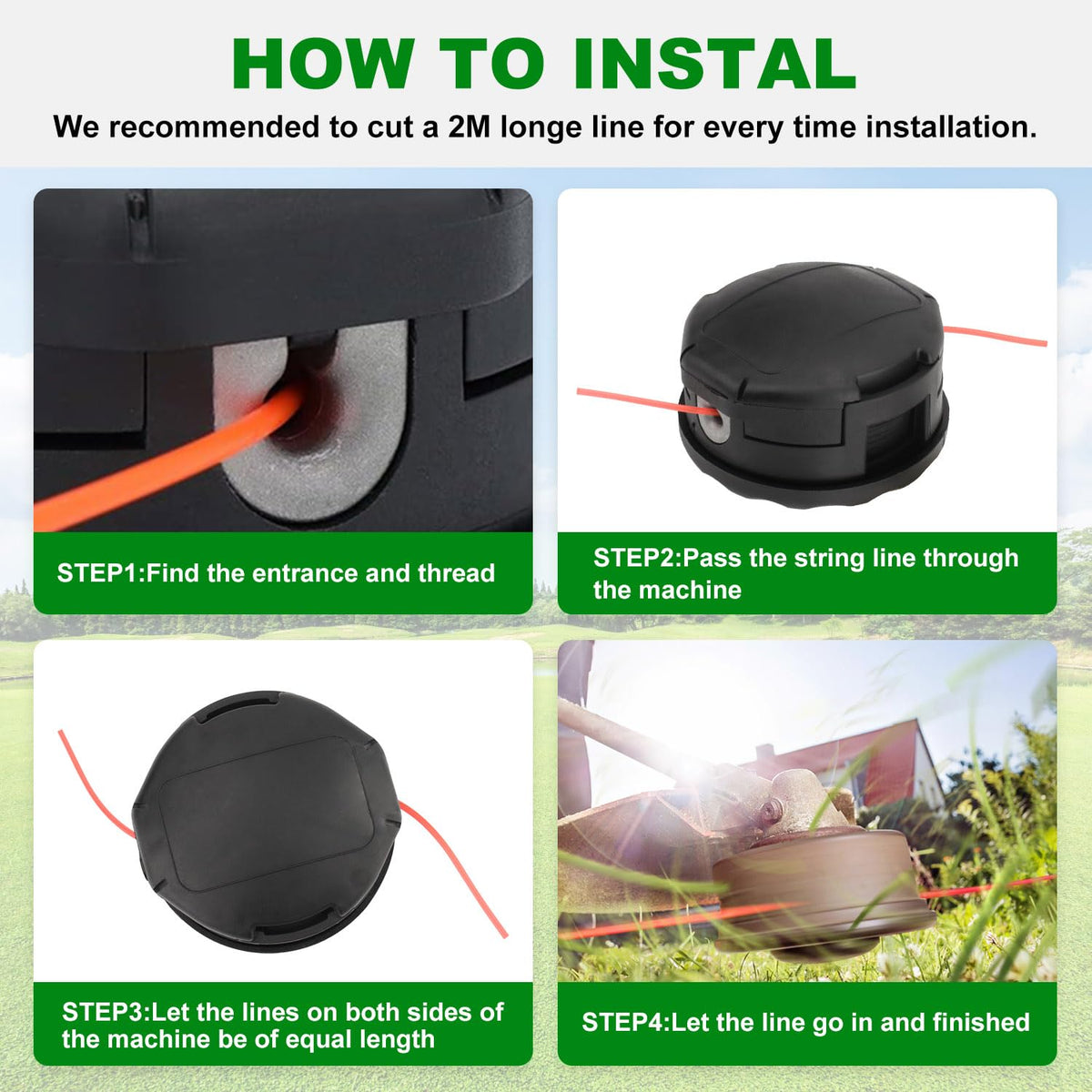 Yooank abrasion-resistant line handles thick weeds with minimal breakage
