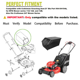 Troy-Bilt and Yard Man compatibility with Yooank grass bag replacement.