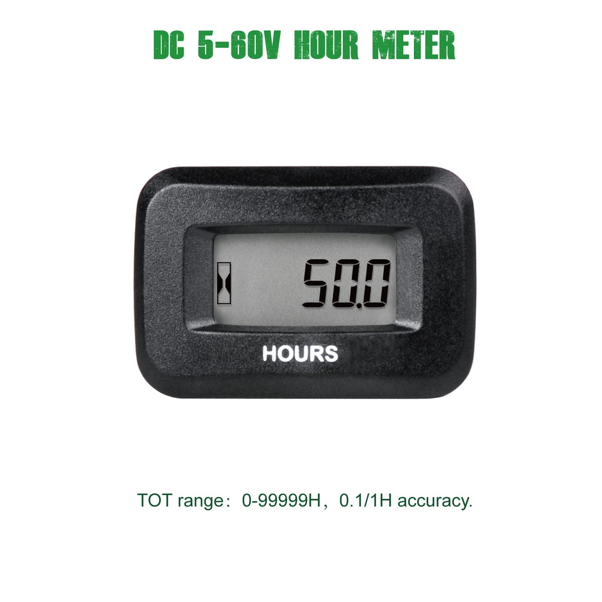 Yooreal hour meter with snap-in panel design simplifies installation on dashboards.
