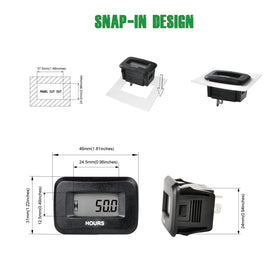 Yooreal IP68 waterproof rating protects the meter in damp environments.