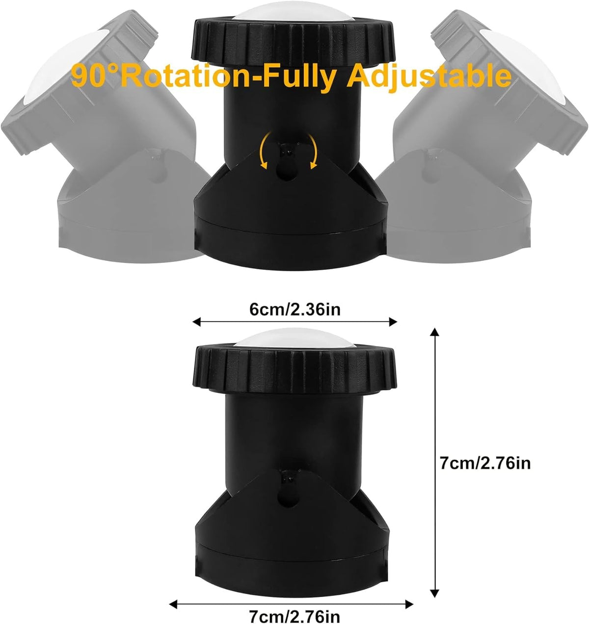 Yoosuml pond lights with 9 ft cable cover larger outdoor water features