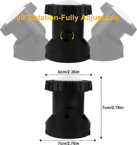 Yoosuml pond lights with 9 ft cable cover larger outdoor water features