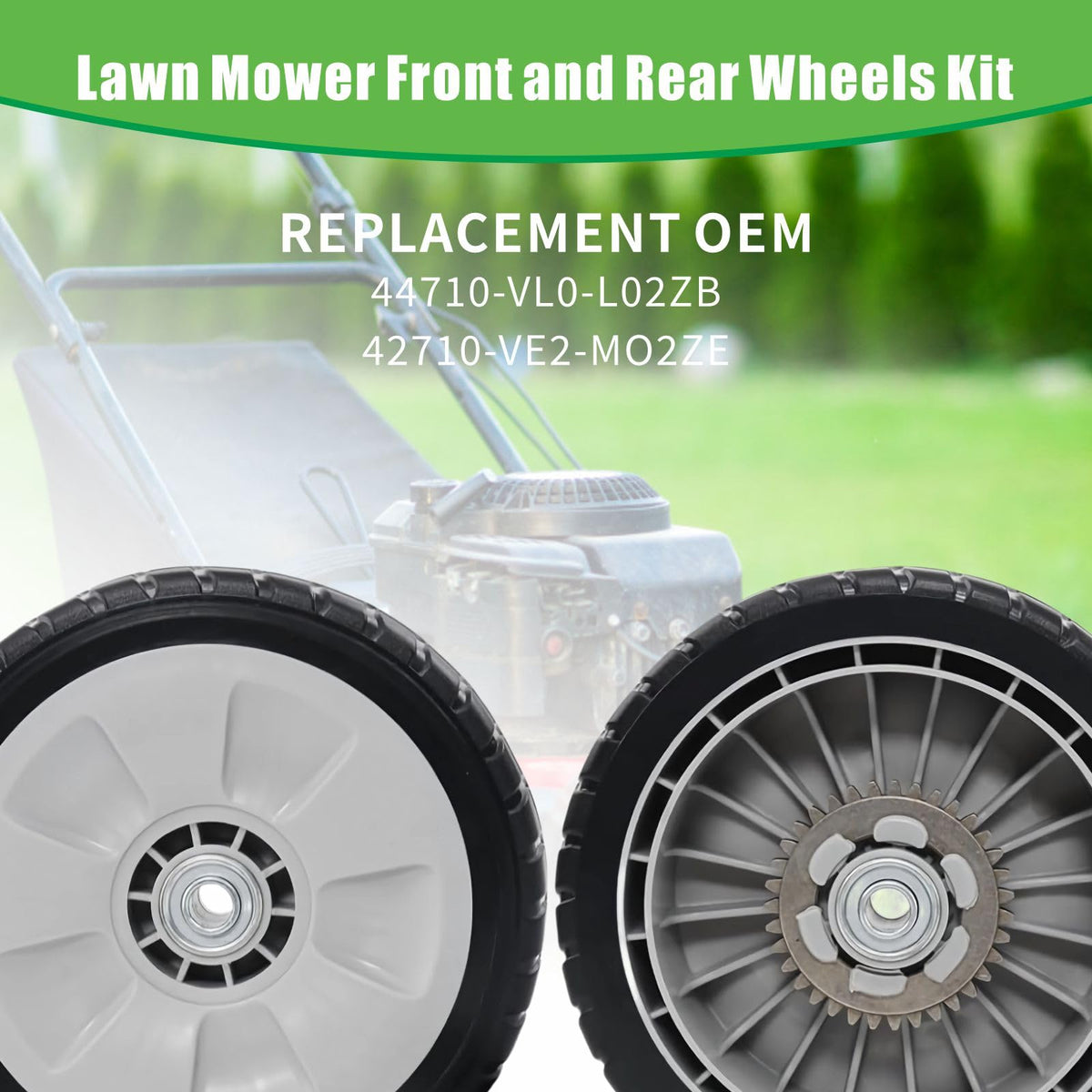 Yooumine HRR216 kit includes front and rear wheels for easy replacement