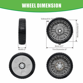 Yooumine HRR216 rear wheel with metal gear enhances drive stability