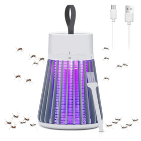 YOOYHHOME Mosquito Zapper front view shows compact cordless design for indoors and patios for pest-free spaces.