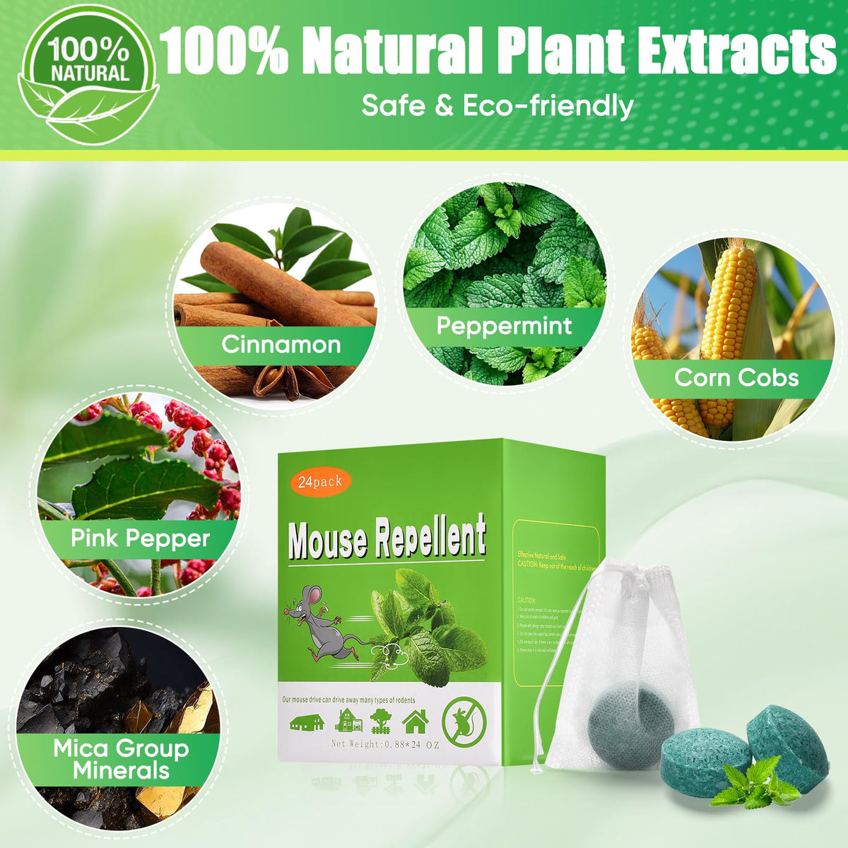 YOOYHHOME peppermint balls placed in living areas repel mice.