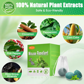 YOOYHHOME peppermint balls placed in living areas repel mice.