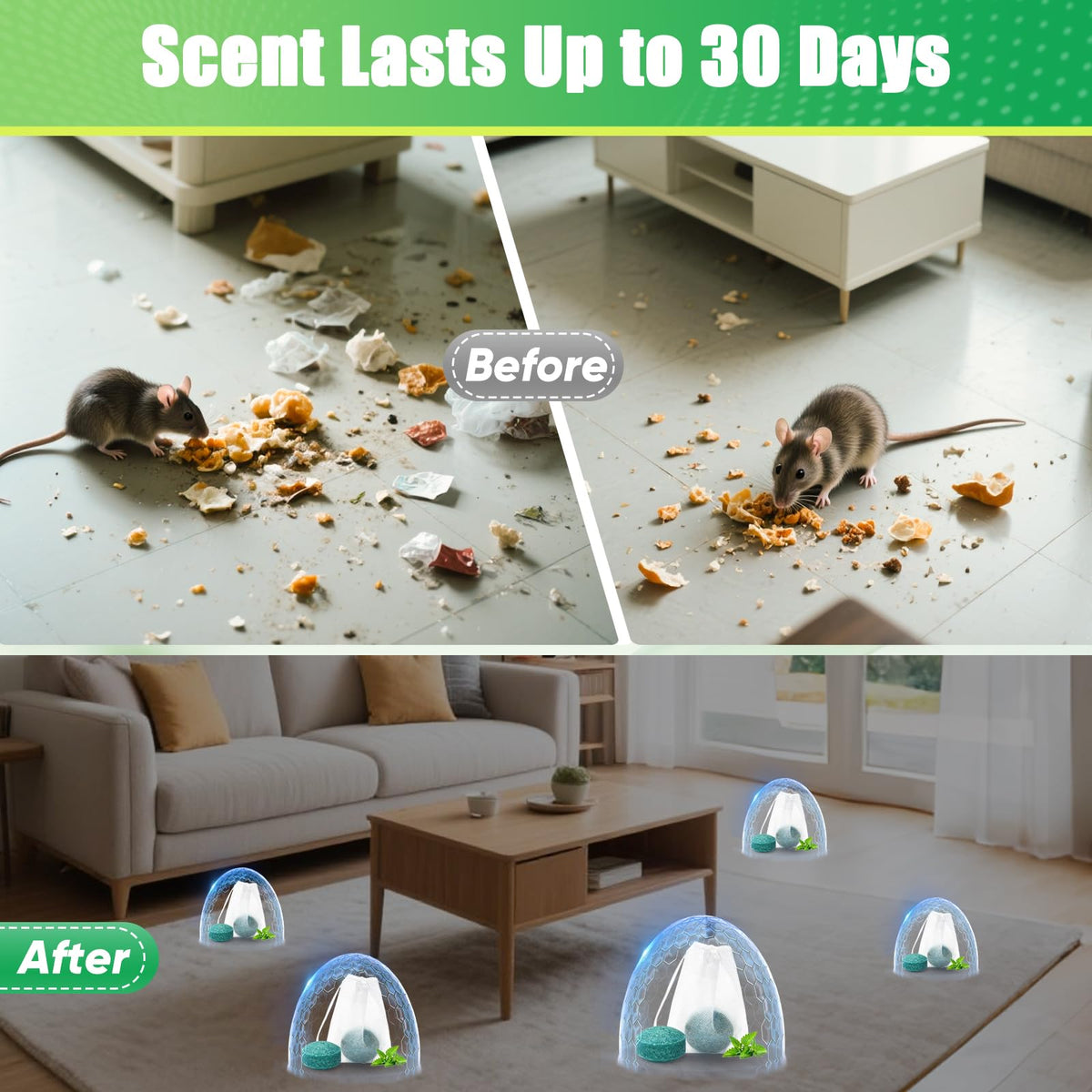 YOOYHHOME long-lasting 30-day protection for garden areas.