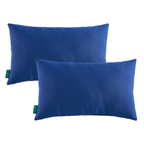 YOOZEKU outdoor lumbar pillow close-up showing waterproof fabric for weather-ready use