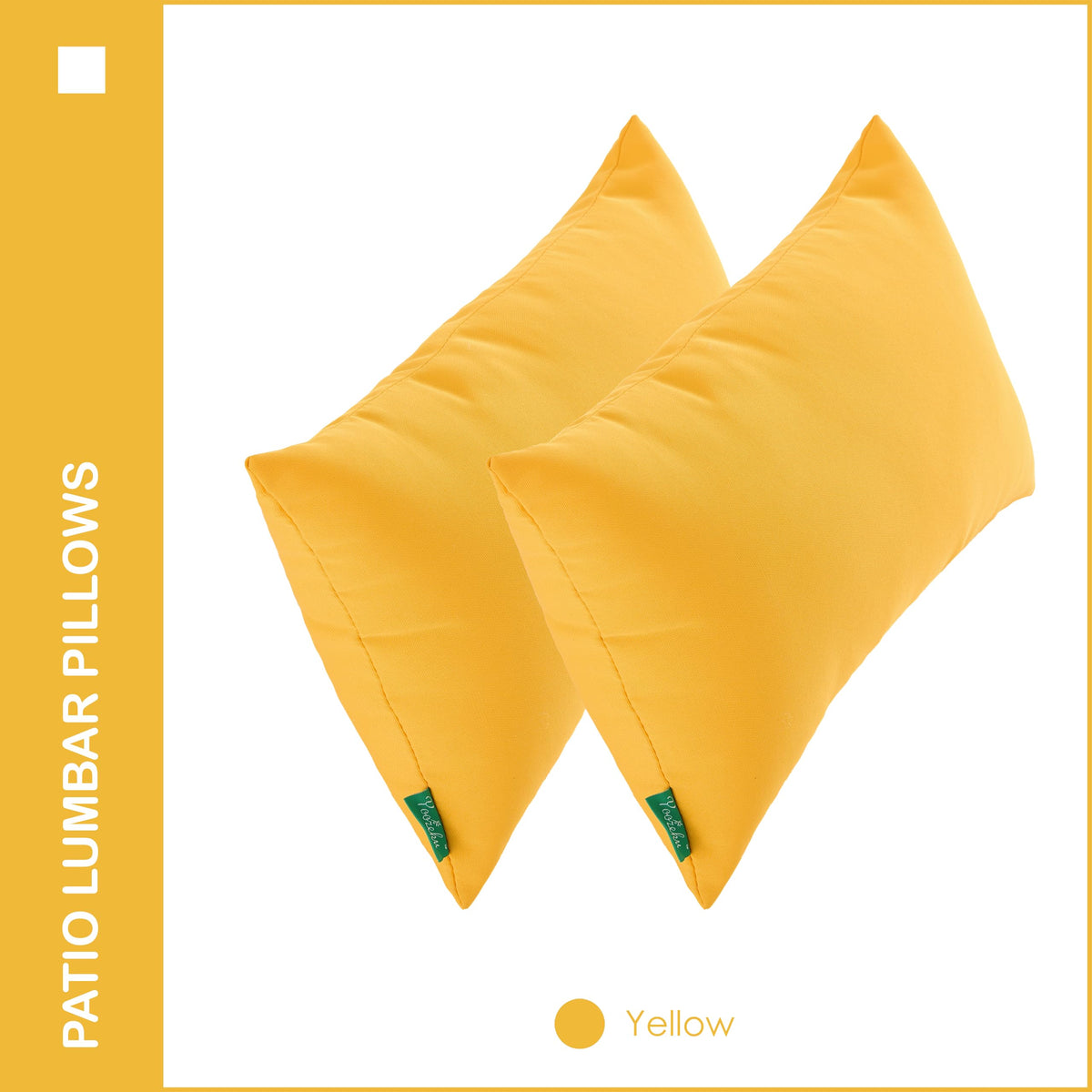YOOZEKU outdoor pillow on patio decor highlighting waterproof, colorfast fabric