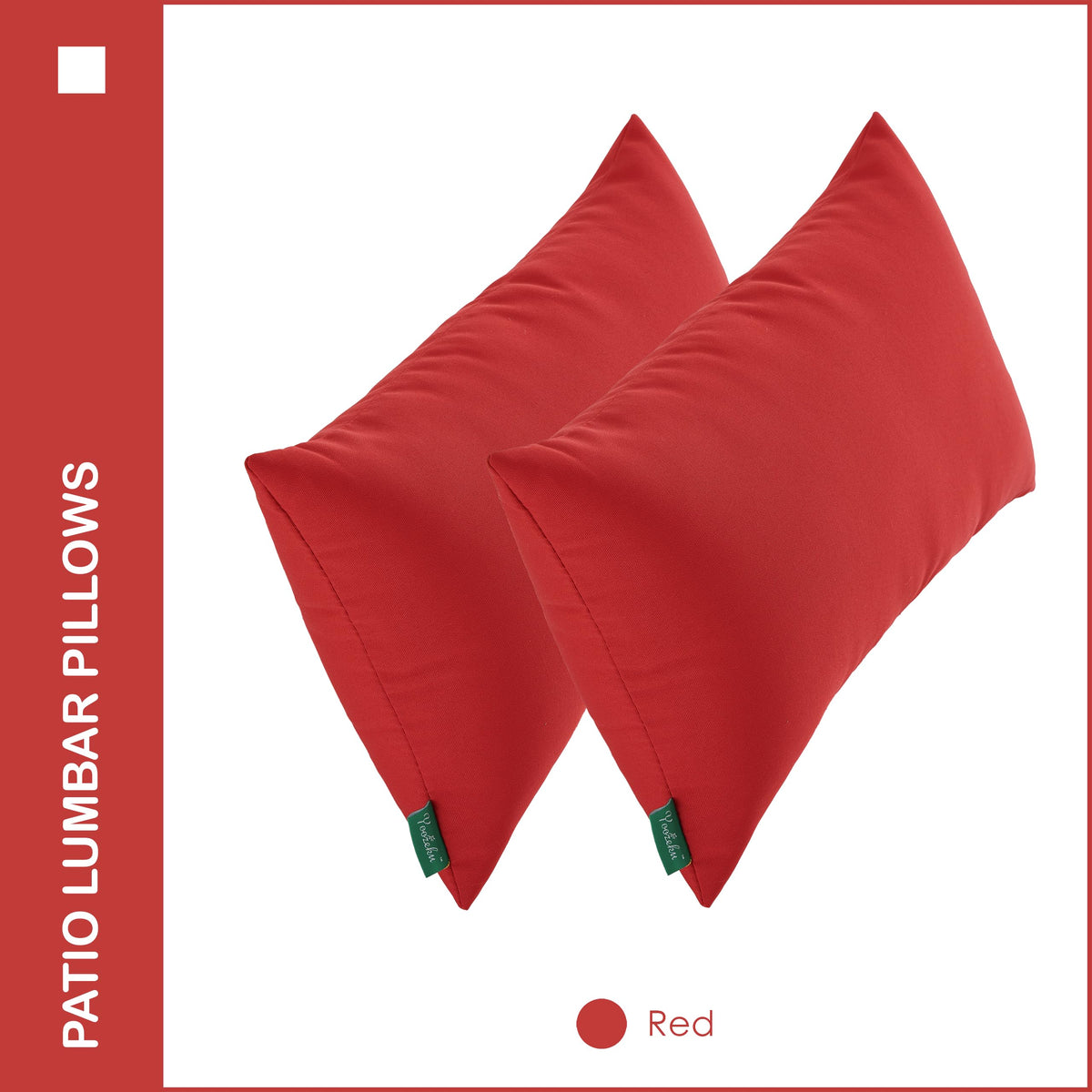 YOOZEKU outdoor pillowset red, adds color and comfort to balcony and garden furniture.