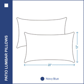 YOOZEKU two-pack patio pillows brighten balconies with comfortable cushioning