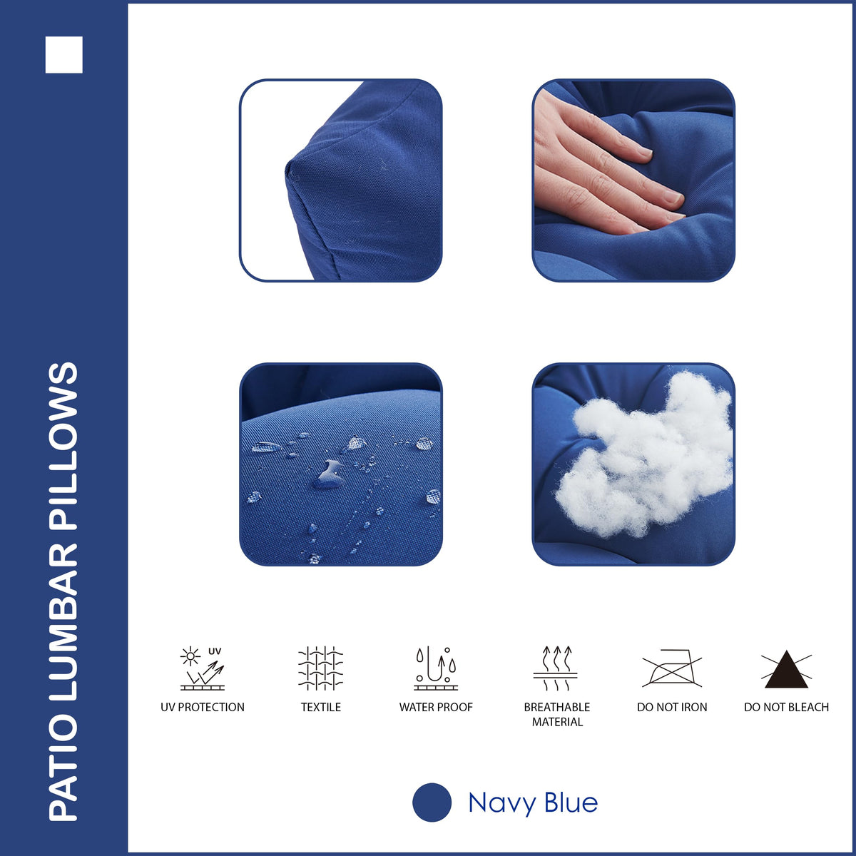 YOOZEKU waterproof pillow resists stains for vibrant balcony decor