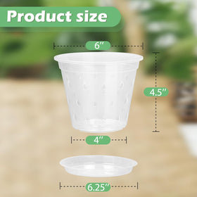 YOPIKUU orchid pot with side and bottom holes promotes airflow
