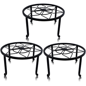 yosager 3-pack metal plant stands elevate pots for better sun exposure and styling