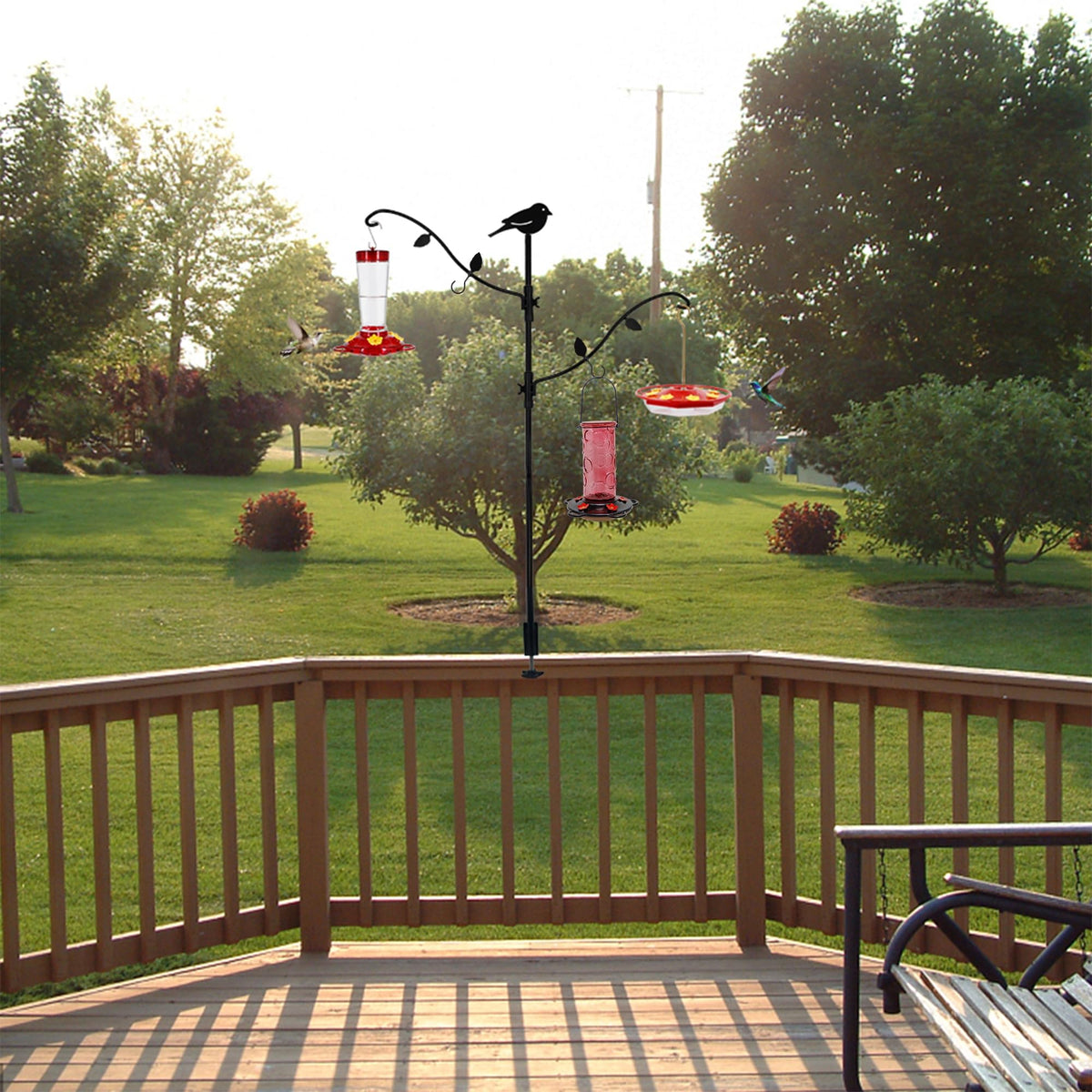 Yosager bird feeder contents note indicates seeds are not included.