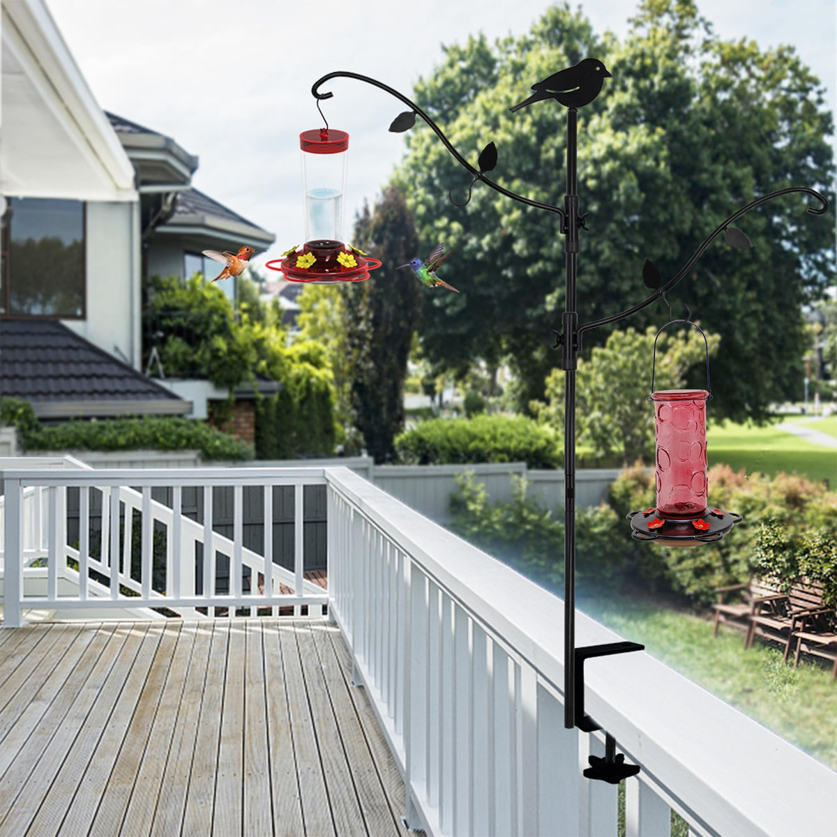 Yosager outdoor bird-watching setup on the porch invites wildlife viewing.
