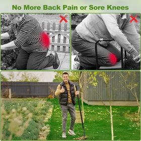 YOSN crack weeder ergonomic grip demonstrates comfortable, fatigue-free operation