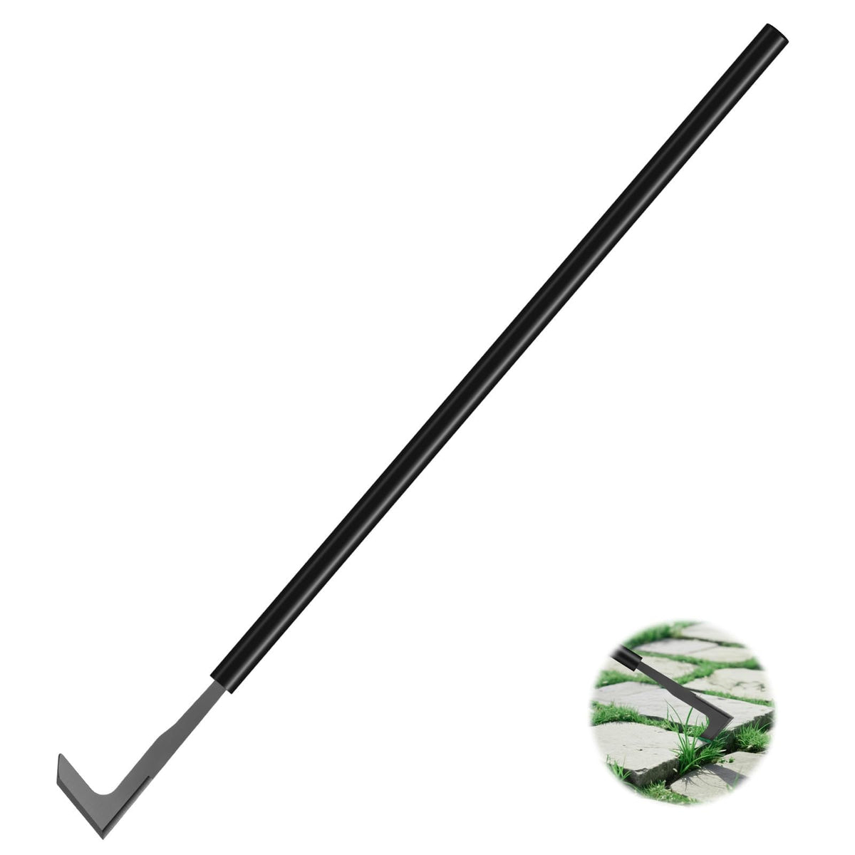 YOSN crack weeder long-handle extension ready for standing weeding on sidewalks