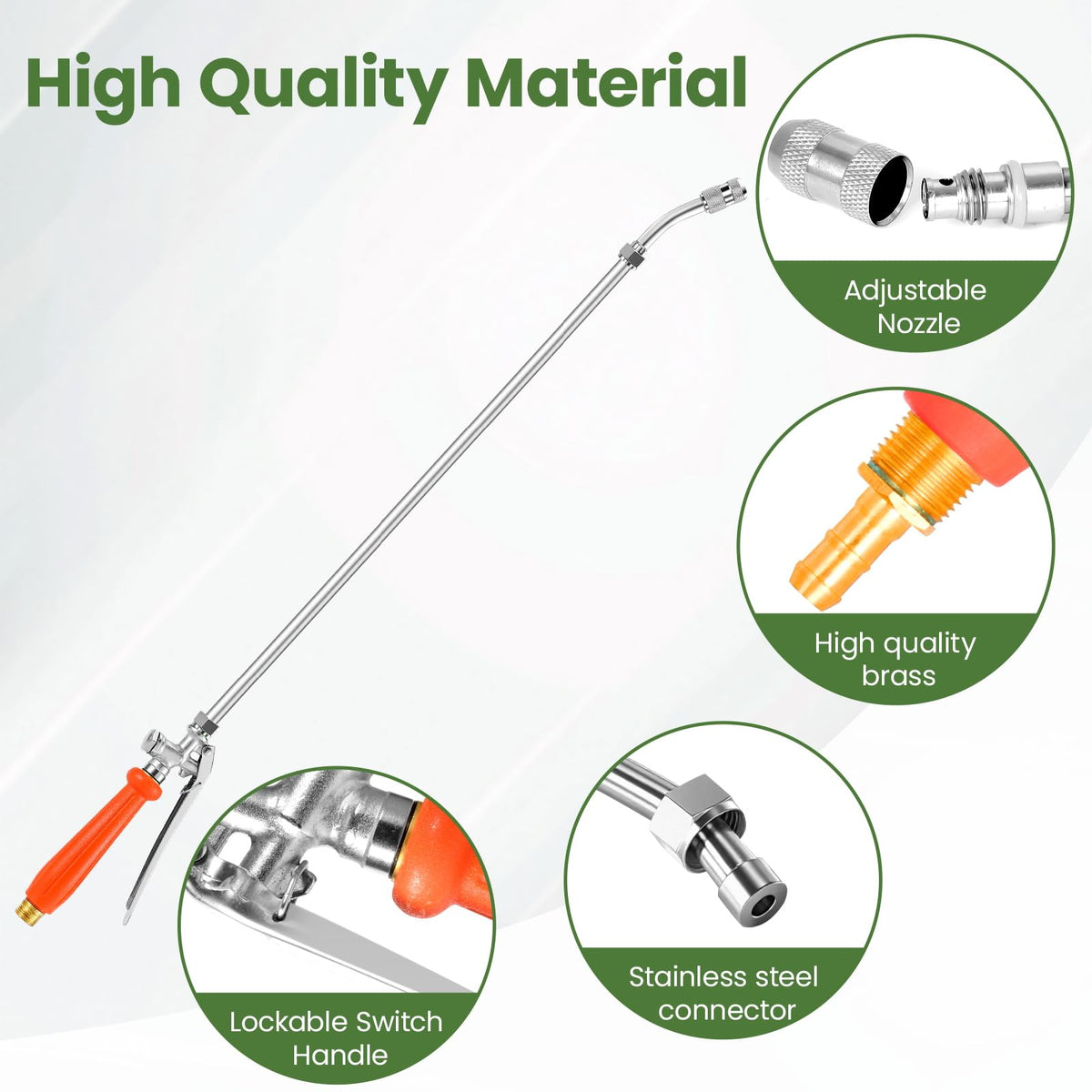 YOSN heavy duty rubber grip provides slip resistance